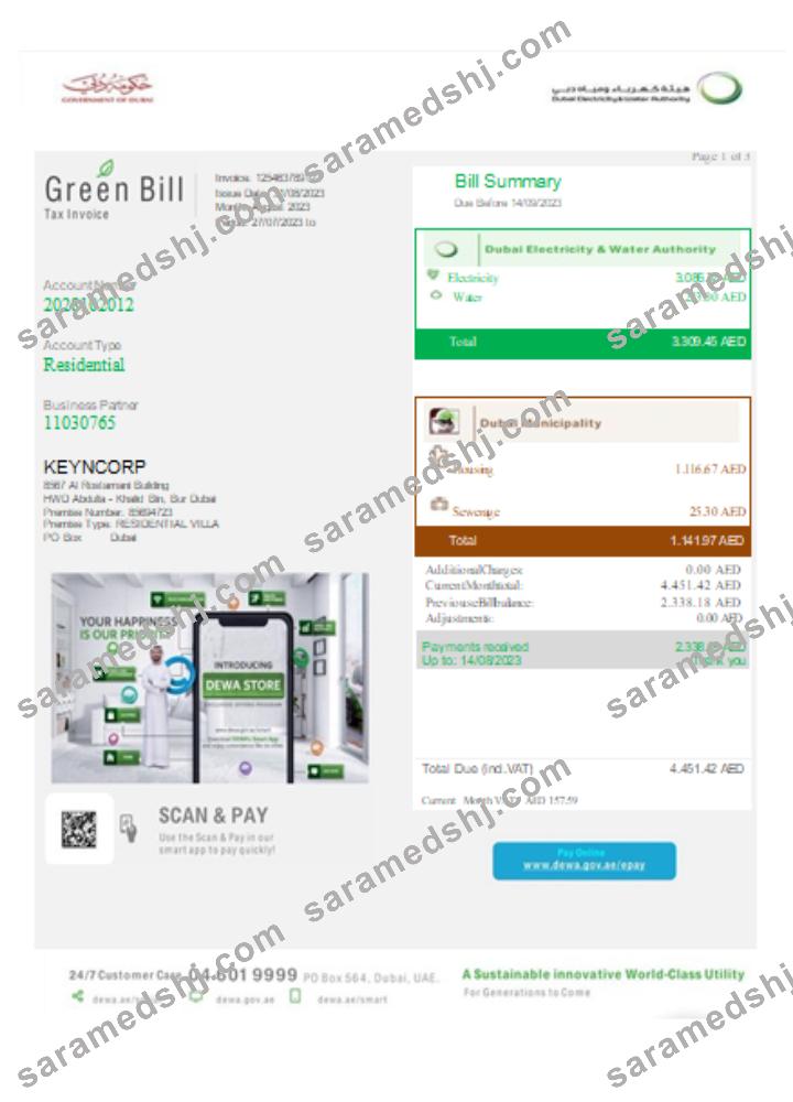 Green utility business bill, SCR